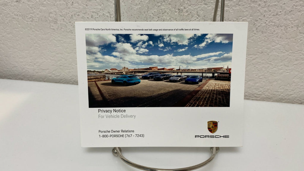 2019 Porsche Macan Genuine OEM Owner's Manual w/Navigation and logo case