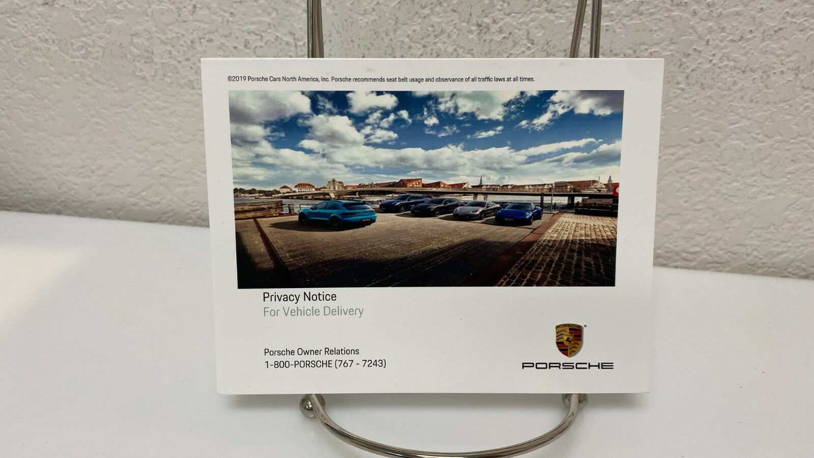 2019 Porsche Macan Genuine OEM Owner's Manual w/Navigation and logo case