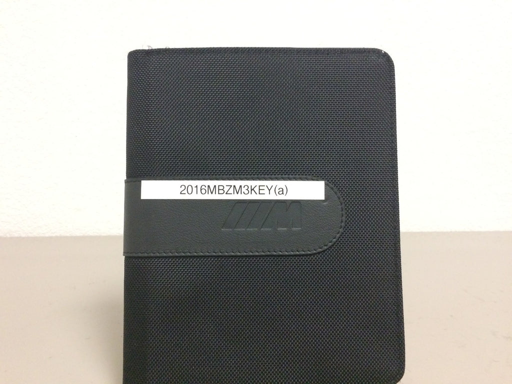 2016 BMW M3 Sedan Genuine OEM Owner's Manual Set w/ "M" Case & Bonus Key FOB