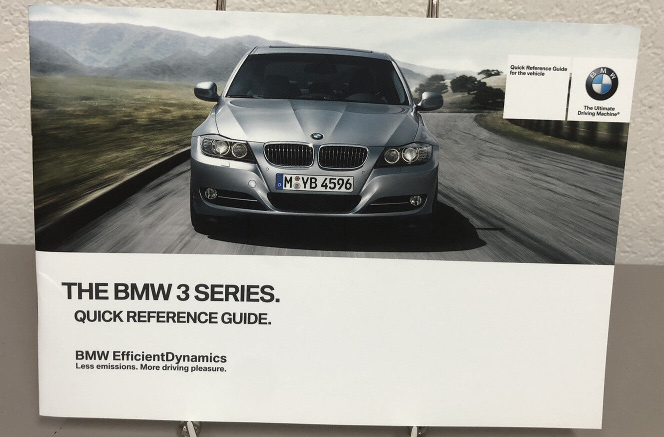 2012 BMW 3-Series Sedan Genuine OEM Owner's Manual Set w/BMW Case--Free Shipping