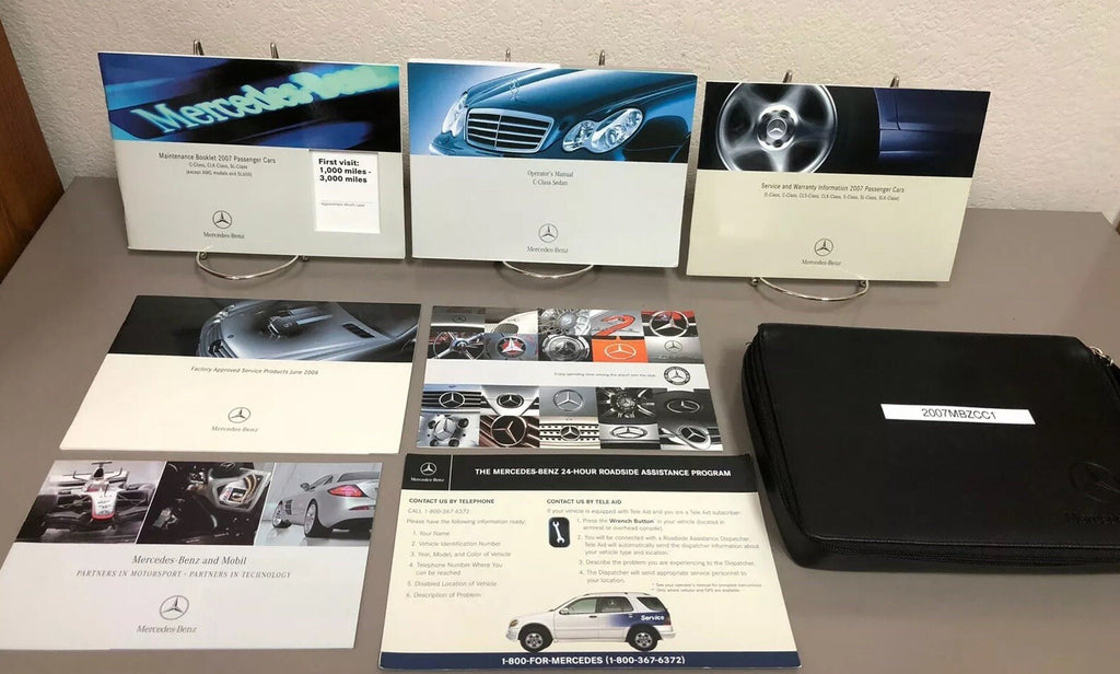 2007 Mercedes Benz C-Class C230 C280 C350 Sport 4MATIC OEM Owner's Manual Set
