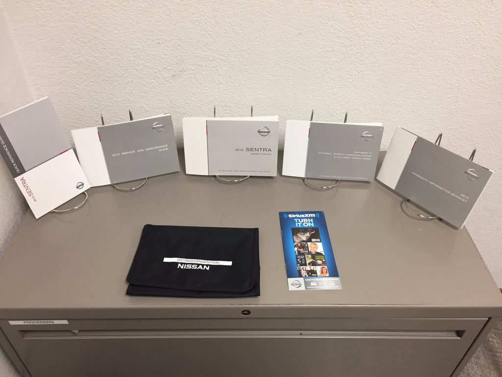 2015 Genuine OEM Nissan Sentra Owner's Manual Set with Navigation-Free Shipping