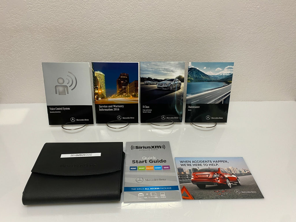 2016 Mercedes-Benz E-Class Coupe and Cabriolet Owner's Manual Set for E400 E550