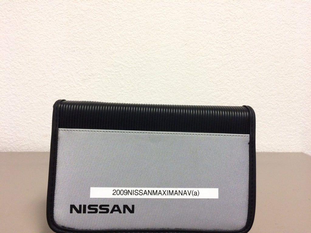 2009 Nissan Maxima Genuine OEM Owner's Manual Set with Navigation Manual & Case