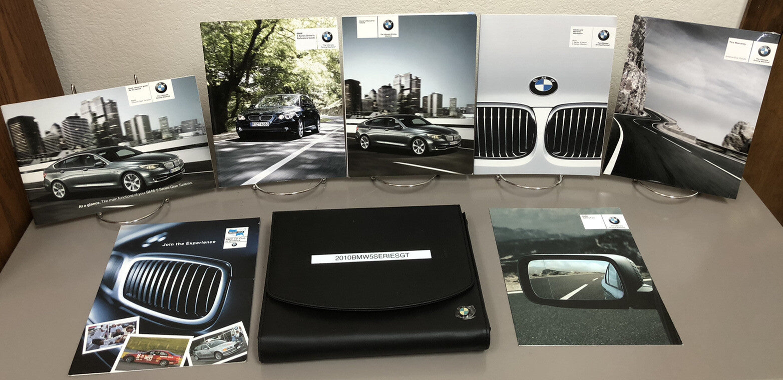 2010 BMW 550i Gran Turismo OEM Owner's Manual with Case Fast Free U.S. Shipping