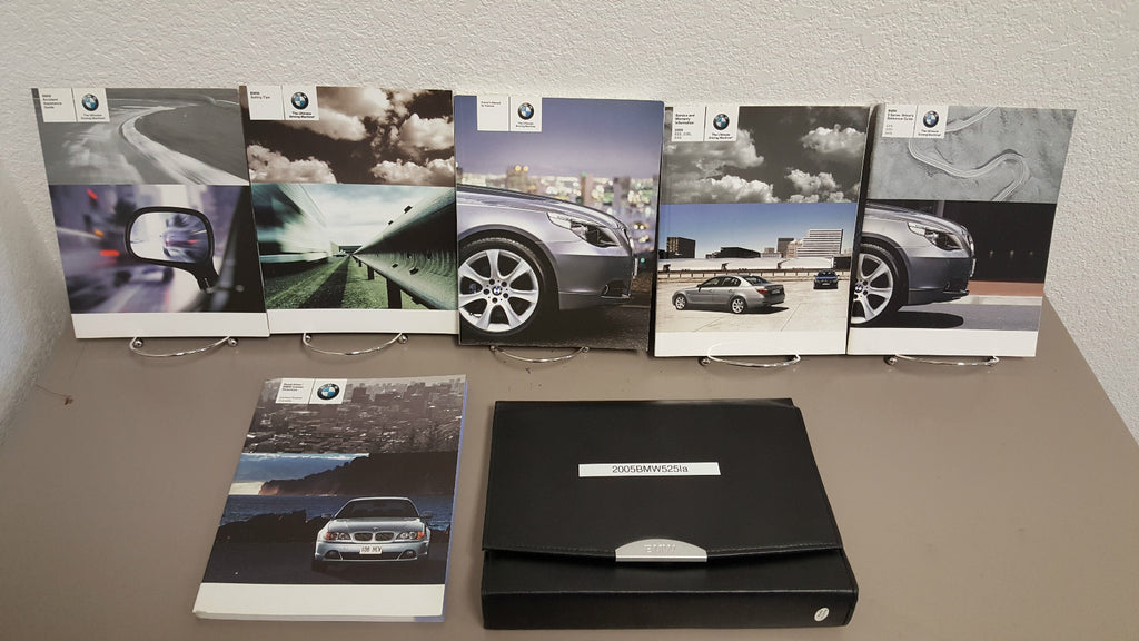 2005 BMW 5-Series 525i 530i 545i 525xi 530xi Genuine OEM Owner's Manual w/Case