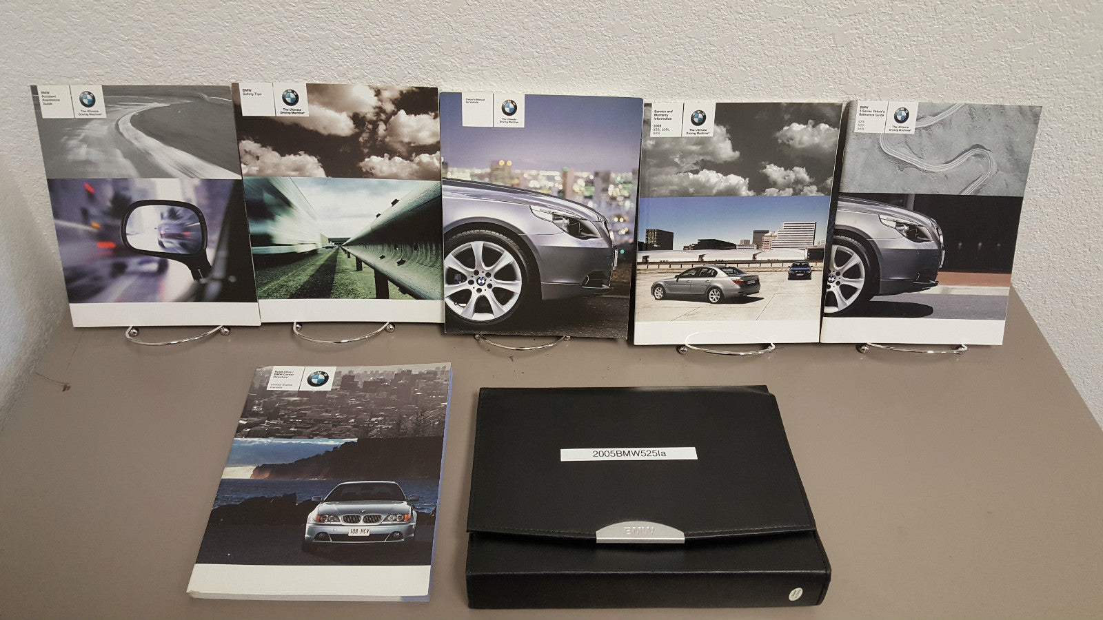 2005 BMW 5-Series 525i 530i 545i 525xi 530xi Genuine OEM Owner's Manual w/Case