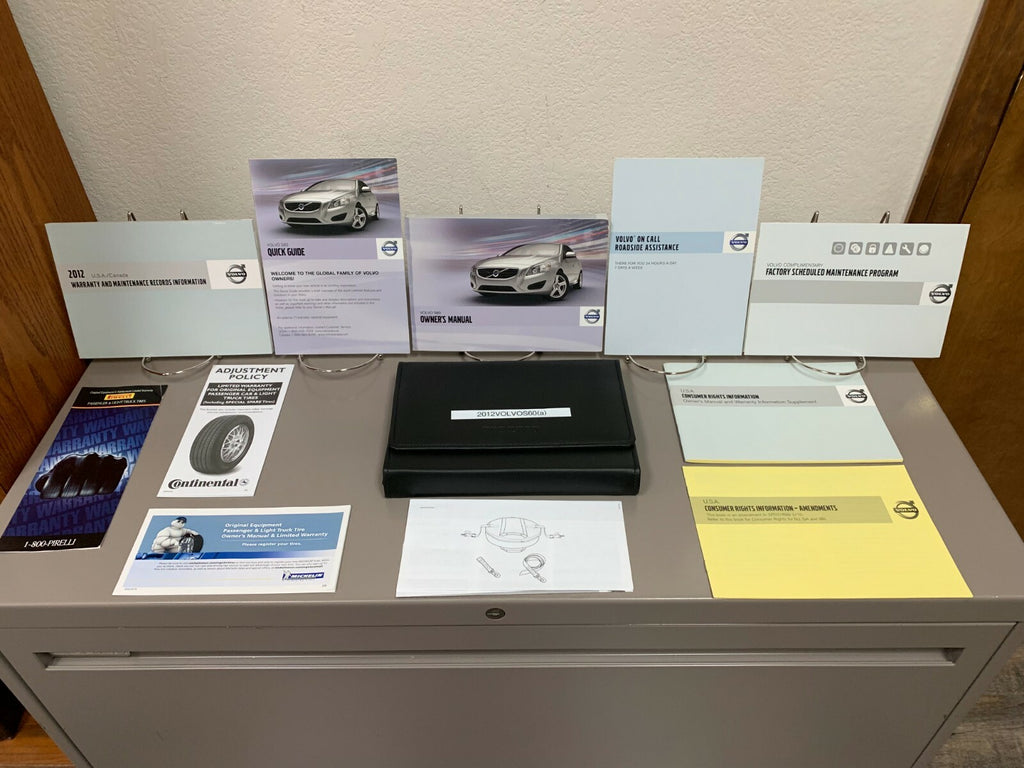 2012 Volvo S60 Genuine OEM Owner's Manual Set with Case--Free Shipping!