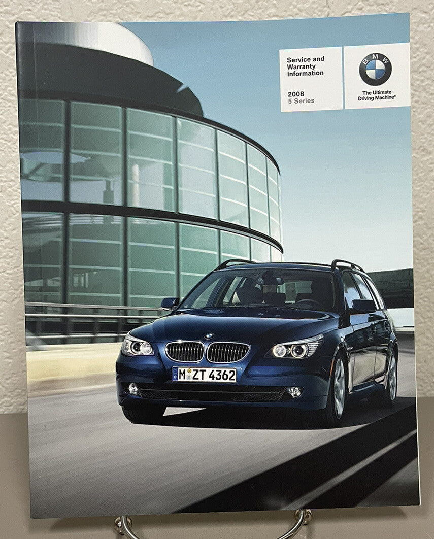 2008 BMW 528i 535i 550i 528xi 535xi Genuine OEM Owner's Manual Set w/Case