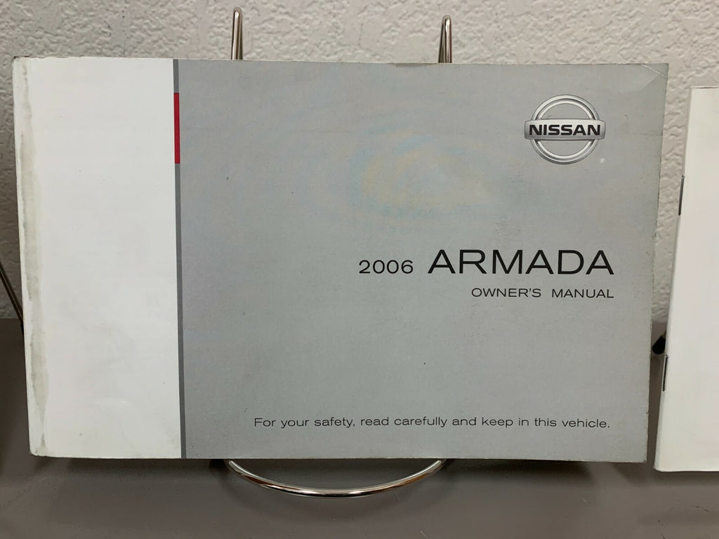 2006 Nissan Armada OEM Owner's Manual Set w/Supplemental Manuals & Nissan Case