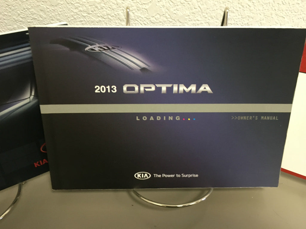 2013 Kia Optima Genuine OEM Owner's Manual Set w/Case-Free Shipping!