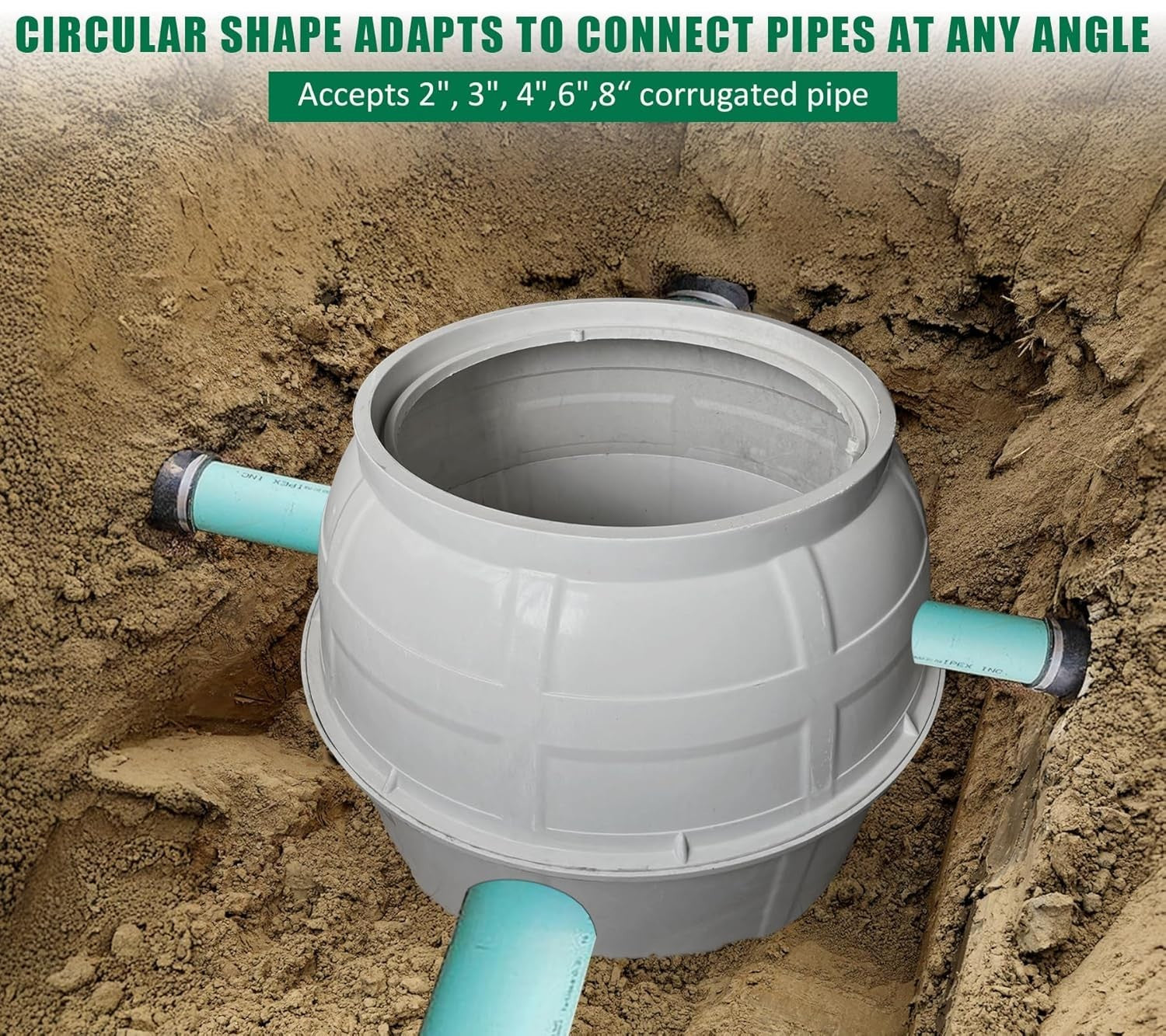 Natotela 40x31.5H Fiberglass Manhole Enclosure/Underground/Vault/Junction Box