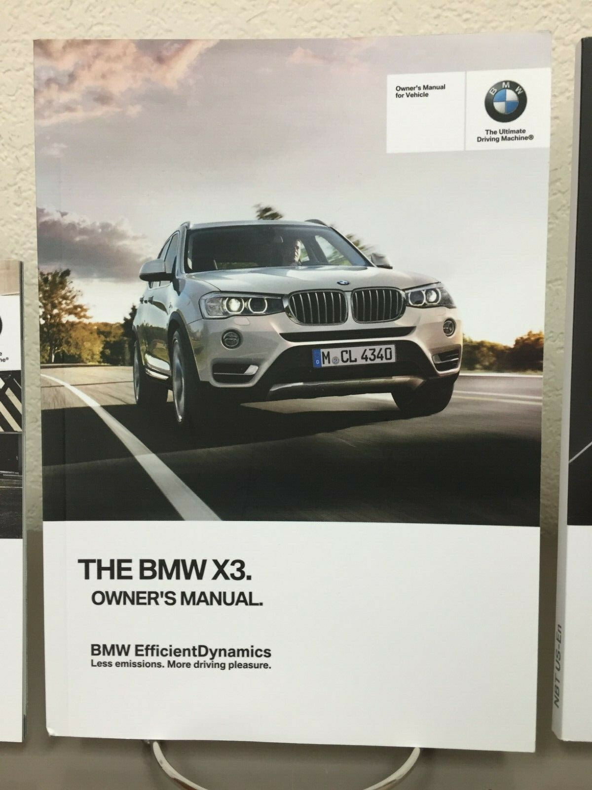 2016 BMW X3 Genuine OEM Owner's Manual Set w/BMW Case and Navigation Manual