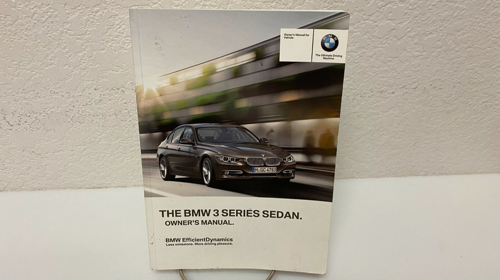 2012 BMW 3 Series Sedan 320i 328i 335i OEM Owner's Manual w/BMW Case & iDrive