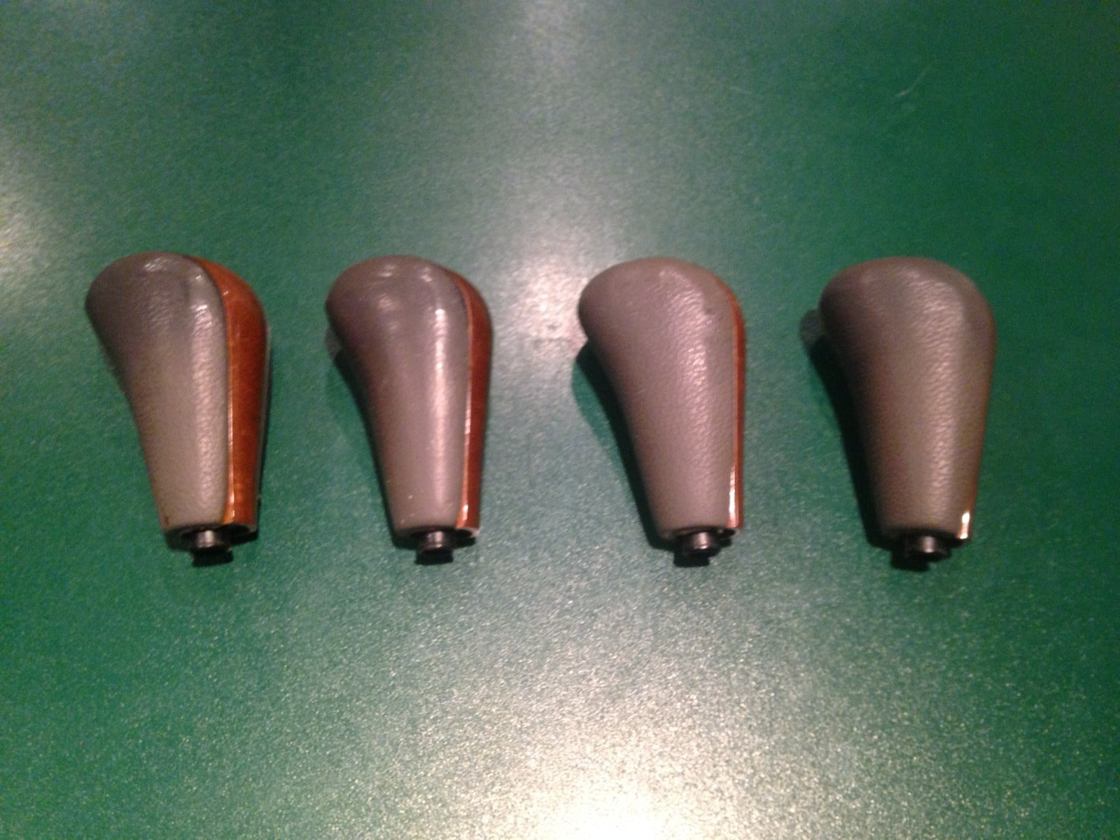 GENUINE OEM LEXUS WALNUT BURLWOOD LIGHT MAHOGANY AND GRAY LEATHER SHIFT KNOB