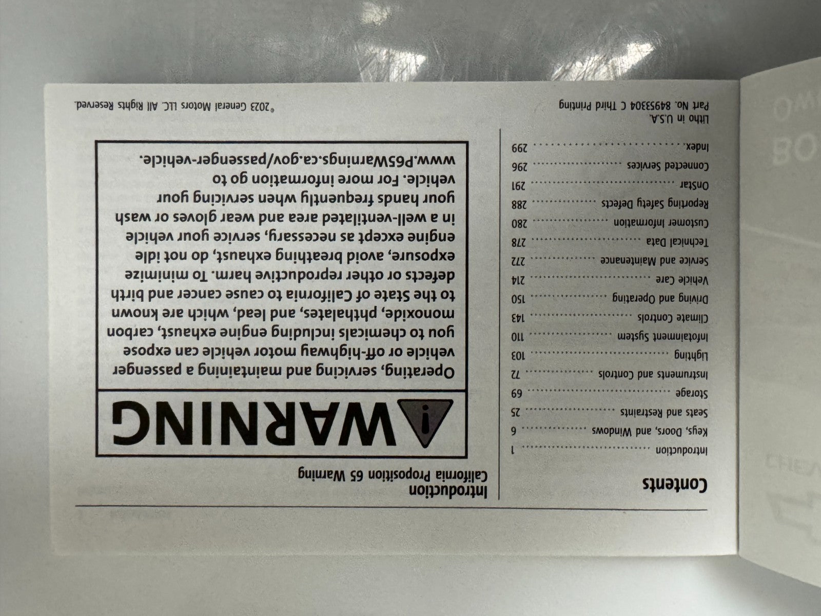 2023 Chevrolet Chevy Bolt EV Genuine OEM Owner's Manual