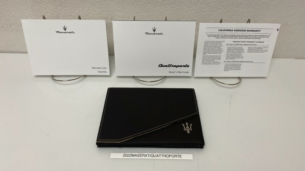 2022 Maserati Quattroporte Genuine OEM Owner's Manual w/Case Free Shipping