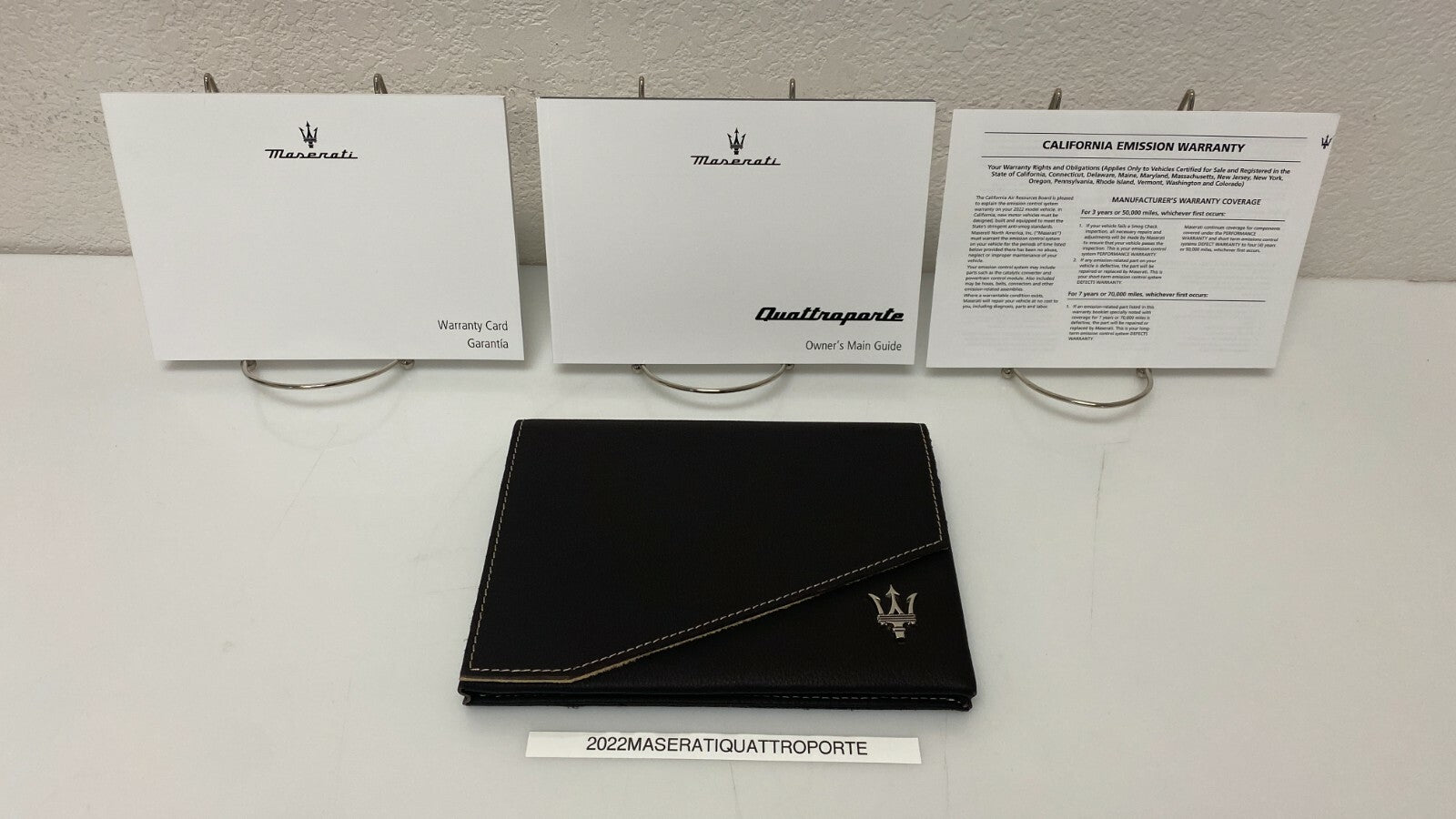 2022 Maserati Quattroporte Genuine OEM Owner's Manual w/Case Free Shipping