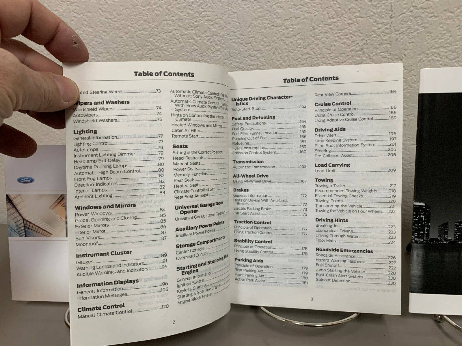 2016 Ford Fusion Genuine OEM Owner's Manual Set with Ford Case--Free Shipping!!!