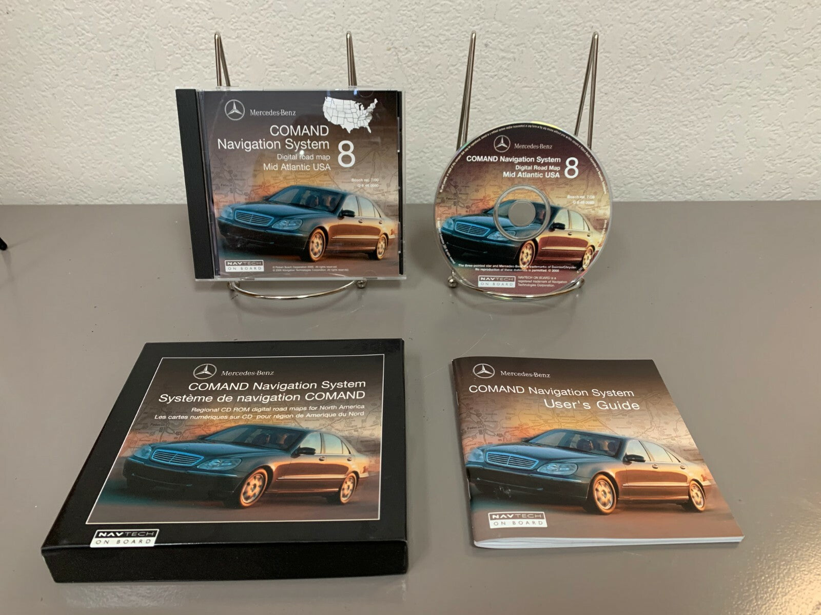 1999-2000 Mercedes Comand Navigation Disc 8 (DE/VA/DC & Parts of MD/NJ/NC&PA)