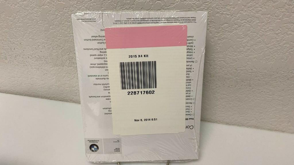 2015 BMW X4 xDrive 28i 35i Genuine OEM Owner's Manual Set w/Case Free Shipping!!