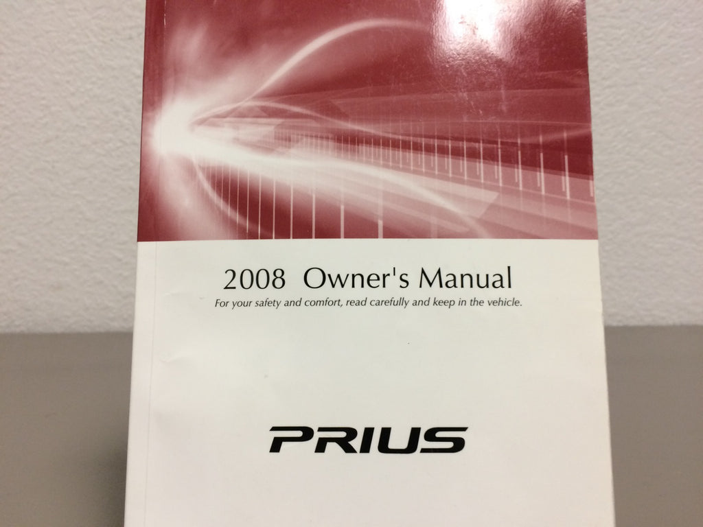 2008 Toyota Prius Genuine OEM Owner's Manual in Good to Very Good Condition