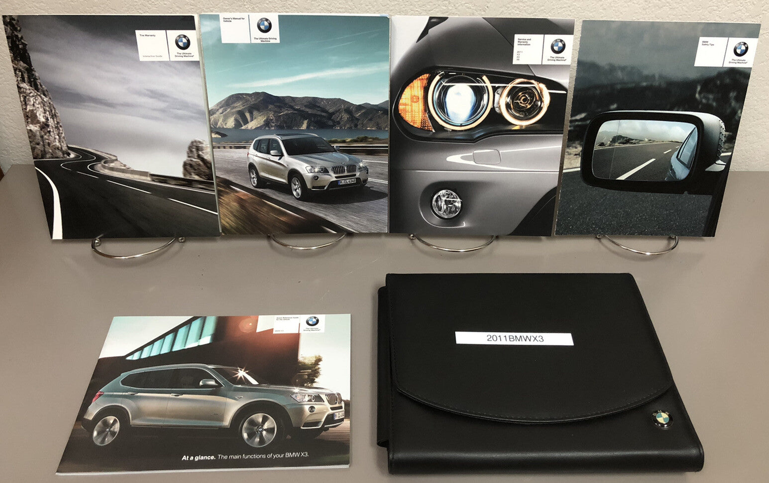 2011 BMW X3 xDrive 2.8i X3 xDrive 3.5i Genuine OEM Owner's Manual w/Case