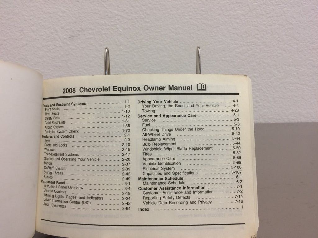 2008 Chevrolet Equinox Genuine OEM Owner's Manual Set w/Case and Navigation