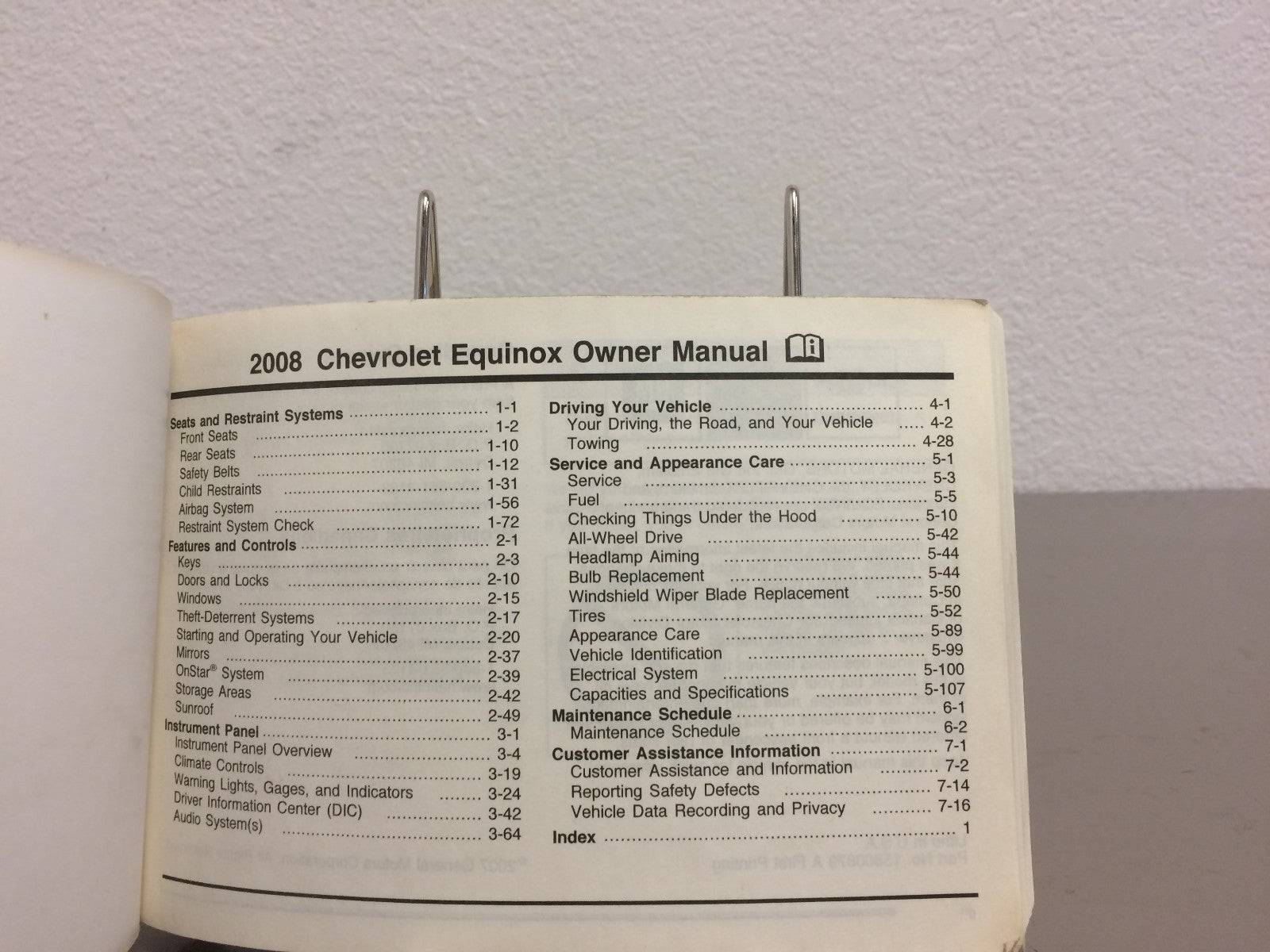 2008 Chevrolet Equinox Genuine OEM Owner's Manual Set w/Case and Navigation