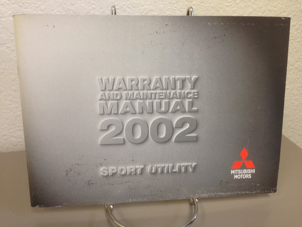 2002 Mitsubishi Montero Sport Genuine OEM Owner's Manual Set w/Case--Ships Free!
