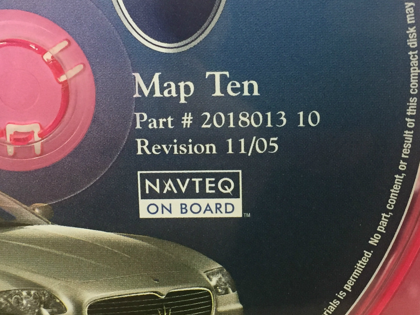 2004-2008 Maserati Navigation CD Disc Map #10 WESTERN AND EASTERN CANADA 11/05
