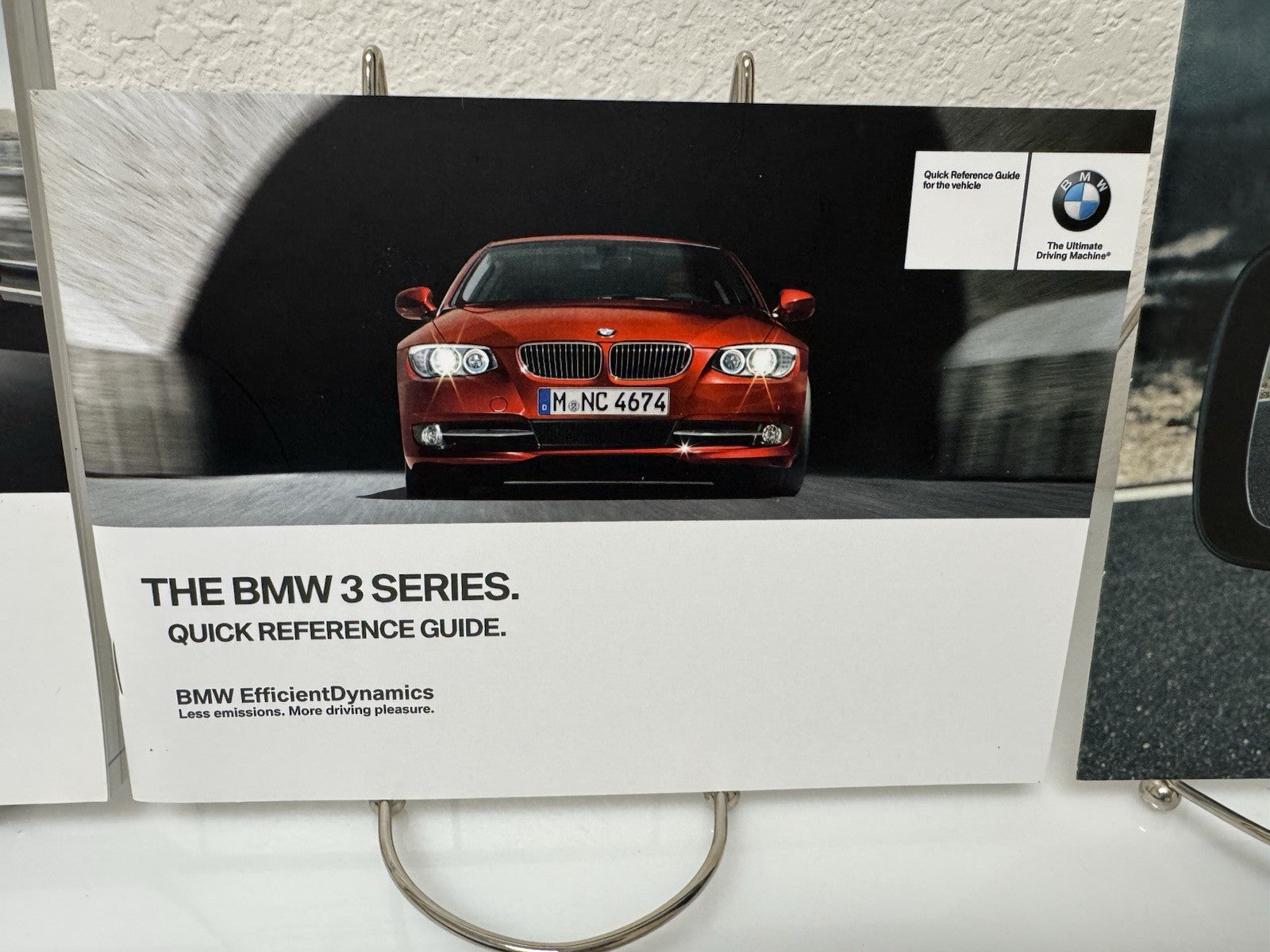 2013 BMW 3-Series Coupe Convertible Owner's Manual Set w/Leather Case w/BMW Logo