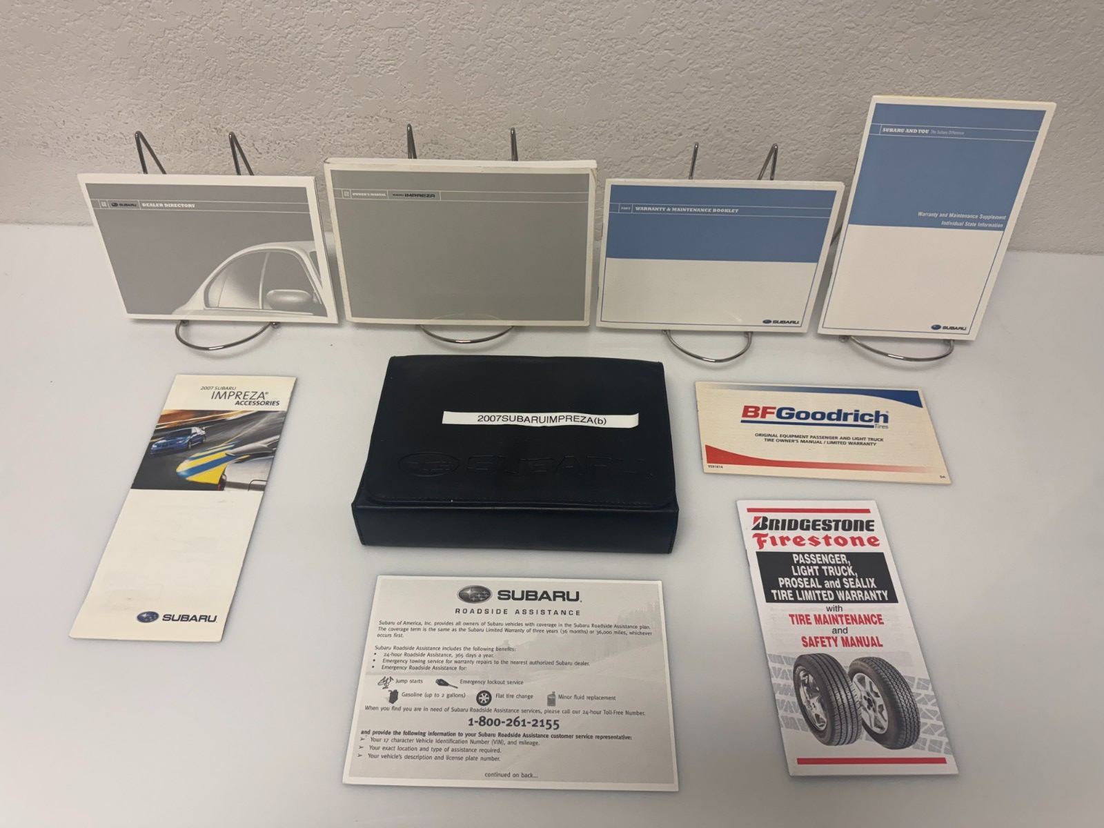 2007 Subaru Impreza Genuine OEM Owner's Manual Set with Protective Case