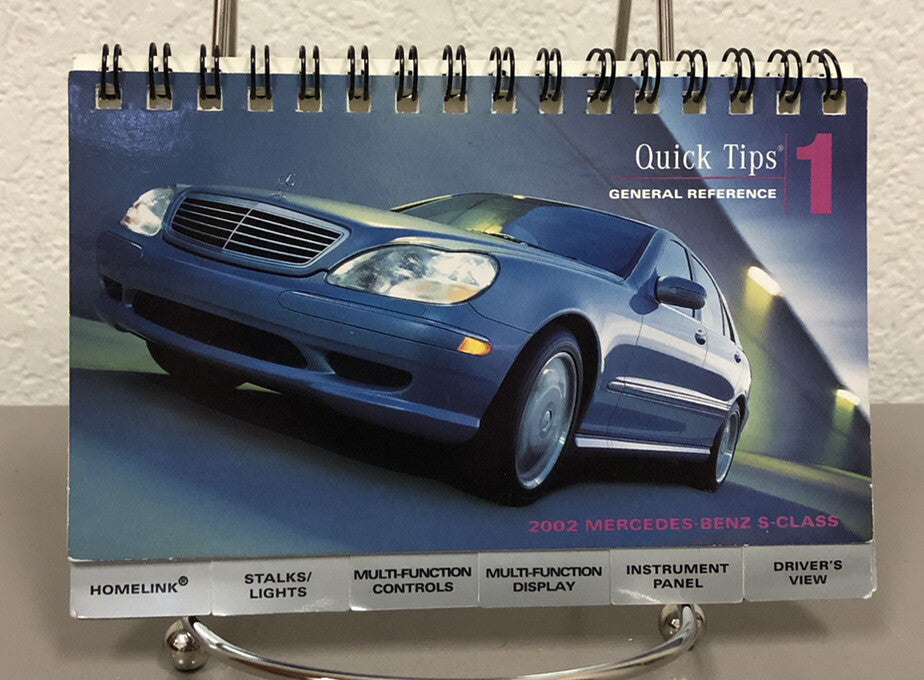 2002 Mercedes Benz S-Class S430 S500 S55 AMG S600 Owner's Manual Set w/MBZ Case