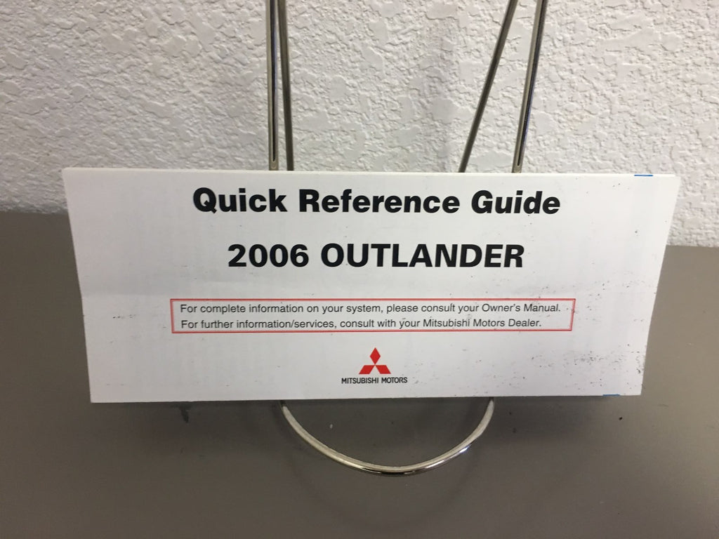 2006 Mitsubishi Outlander Genuine OEM Owner's Manual Set w/Case--Free Shipping!