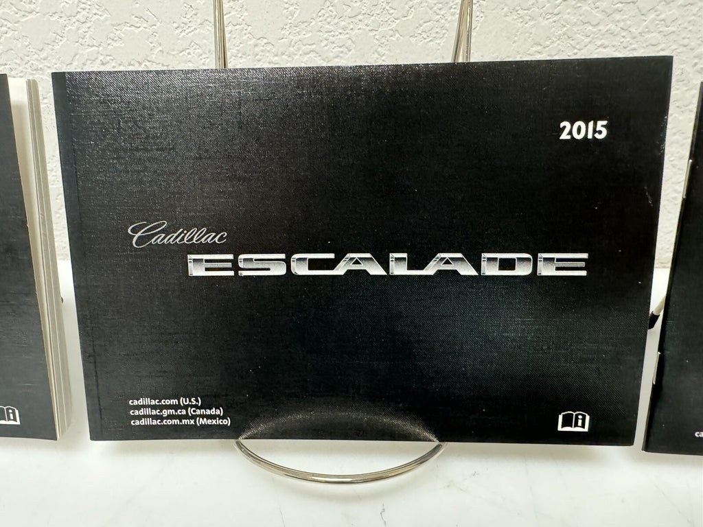 2015 Cadillac Escalade Genuine OEM Owner's Manual Set w/Navigation & Case