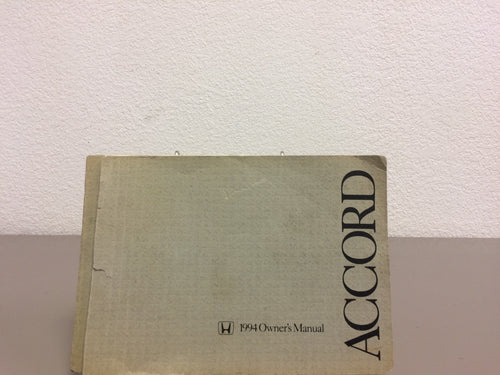 1994 Honda Accord Sedan Genuine OEM Owner's Manual--Free Shipping!