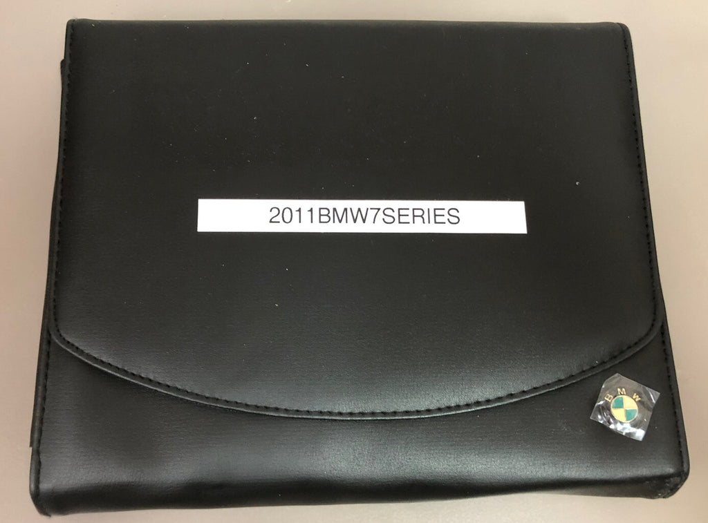 2011 BMW 7-Series 740i 740Li 750i 750Li 760Li xDrive Owner's Manual Set w/Case
