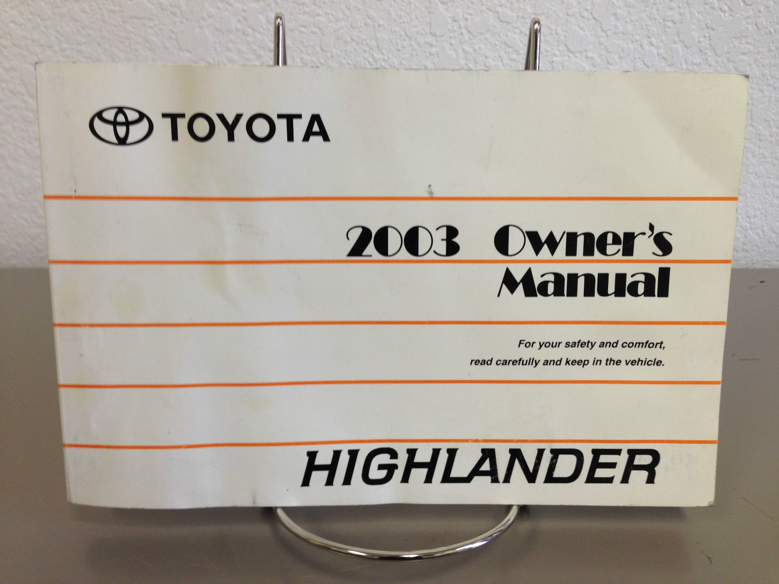 2003 Toyota Highlander OEM Owner's Manual w/ Supplements & Case - Free Shipping