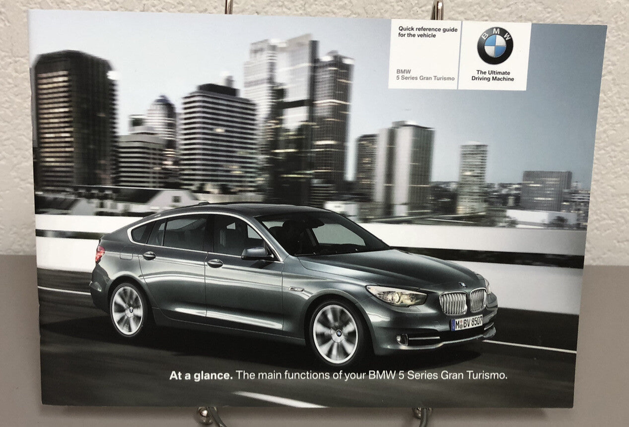 2010 BMW 550i Gran Turismo OEM Owner's Manual with Case Fast Free U.S. Shipping