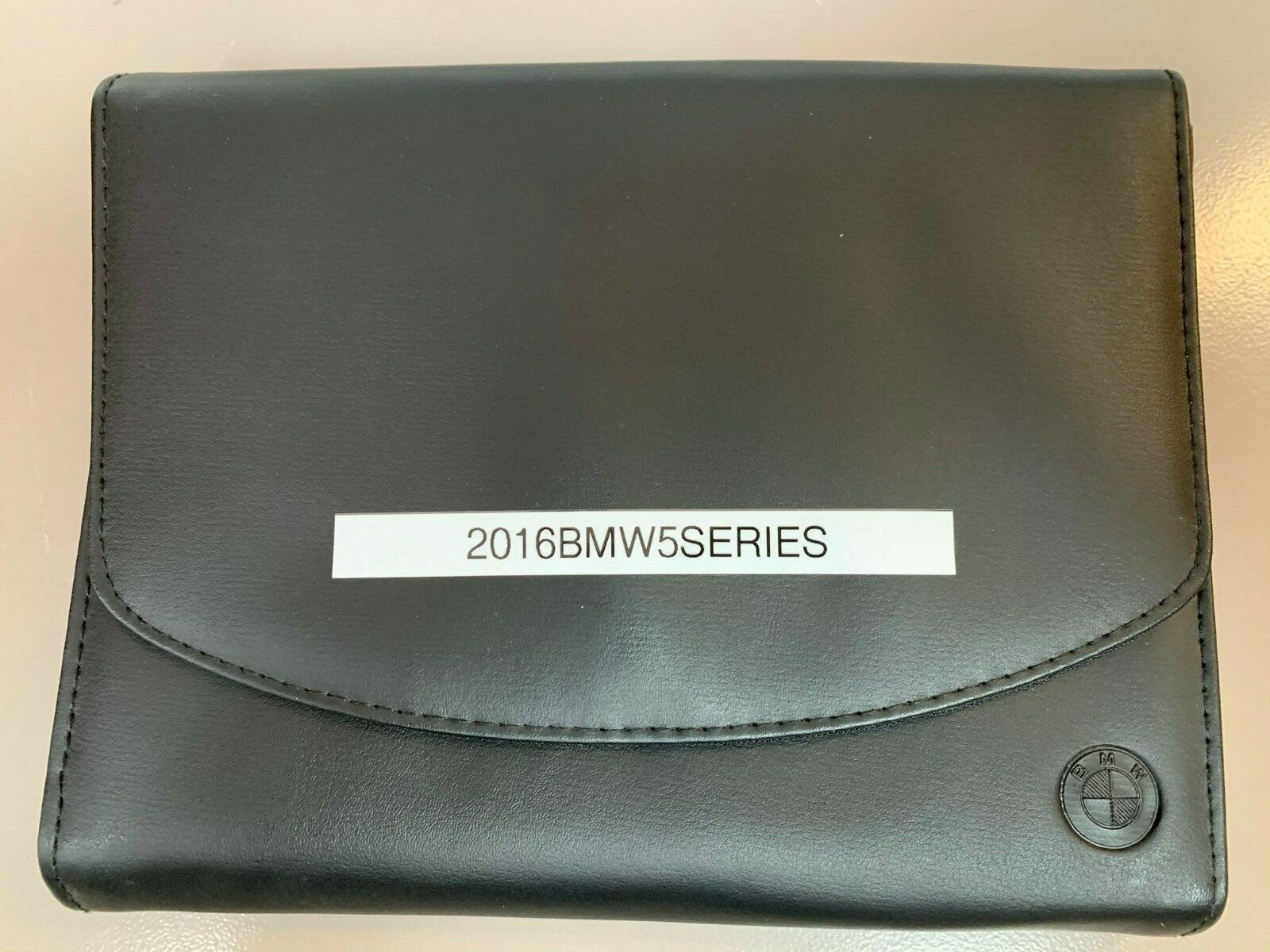 2016 BMW 5-Series Genuine OEM Owner's Manual Set w/BMW Case & Navigation Manual