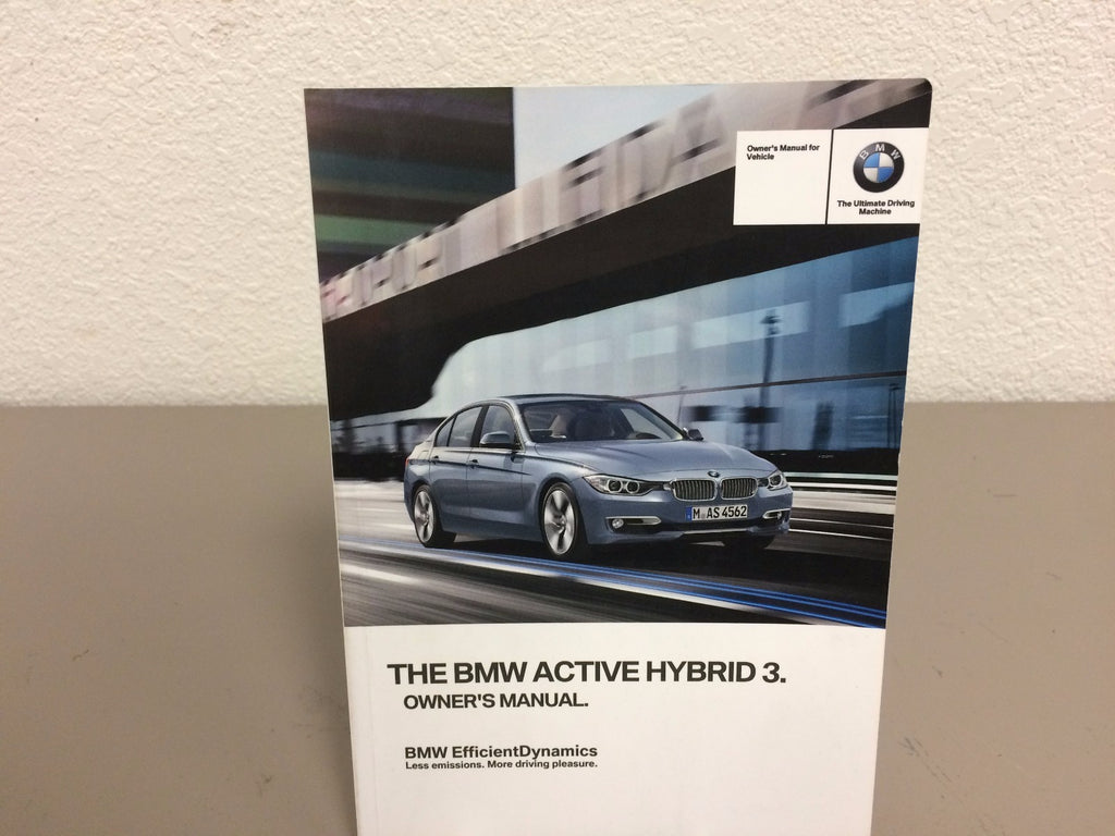 2014 BMW Active Hybrid 3 OEM Owner's Manual w/ iDrive & Navigation Instructions