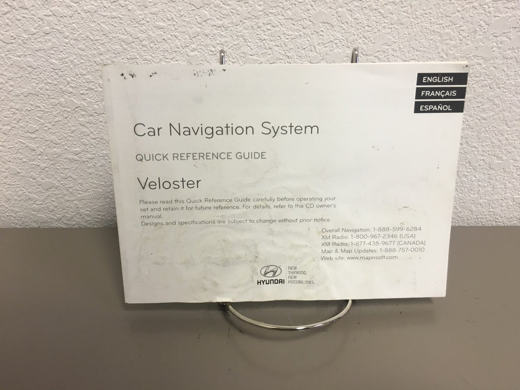 2014 Hyundai Veloster Genuine OEM Owner's Manual Set w/Hyundai Case-Free Ship!!