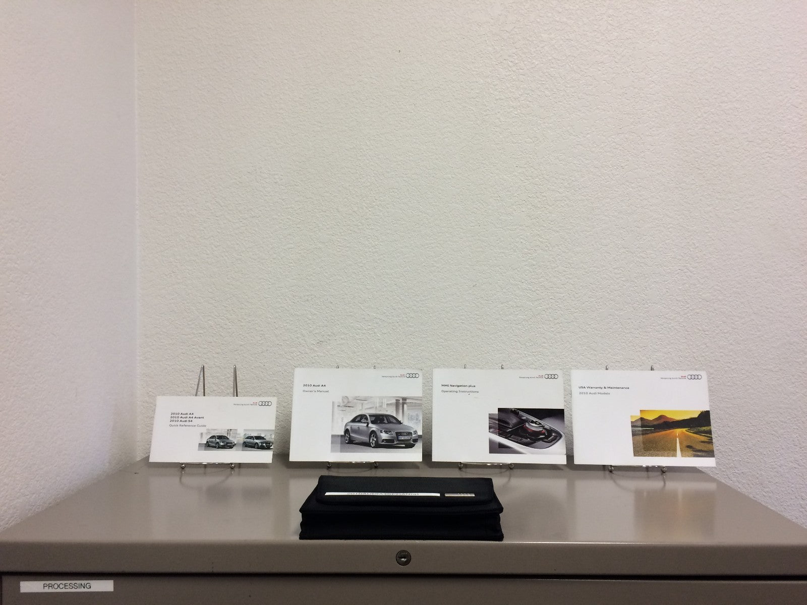 2010 Audi A4 Sedan Genuine OEM Owners Manual Set w/Navigation Manual & Audi Case
