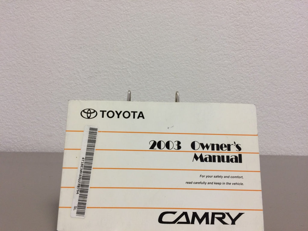 2003 Toyota Camry Genuine OEM Owner's Manual Set w/Toyota Case-Free Shipping