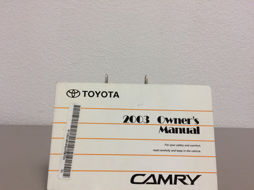 2003 Toyota Camry Genuine OEM Owner's Manual Set w/Toyota Case-Free Shipping