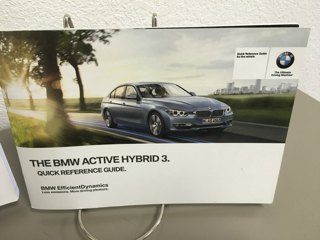 2013 BMW Active Hybrid 3 OEM Owner's Manual w/ Key FOB