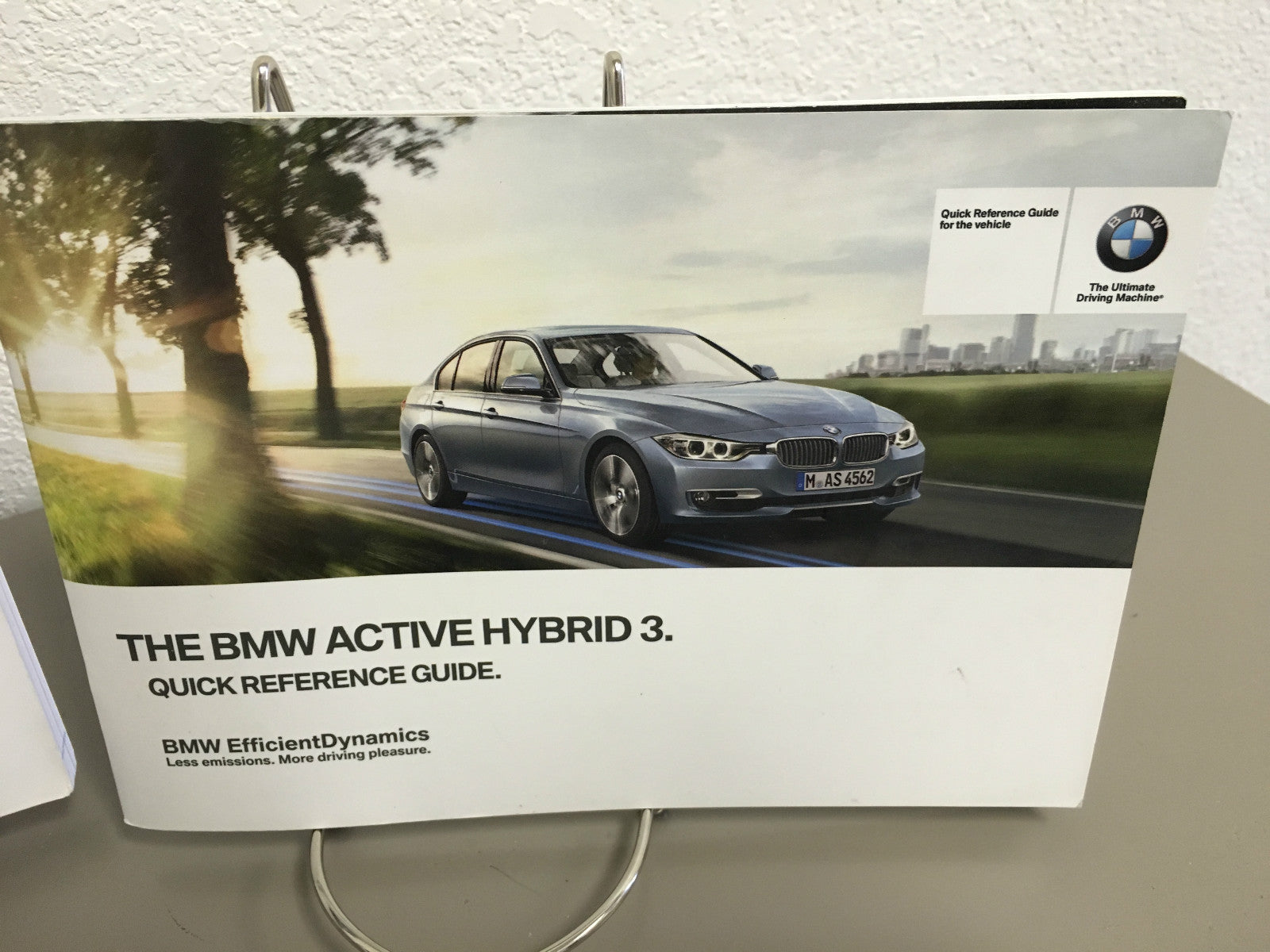 2013 BMW Active Hybrid 3 OEM Owner's Manual w/ Key FOB
