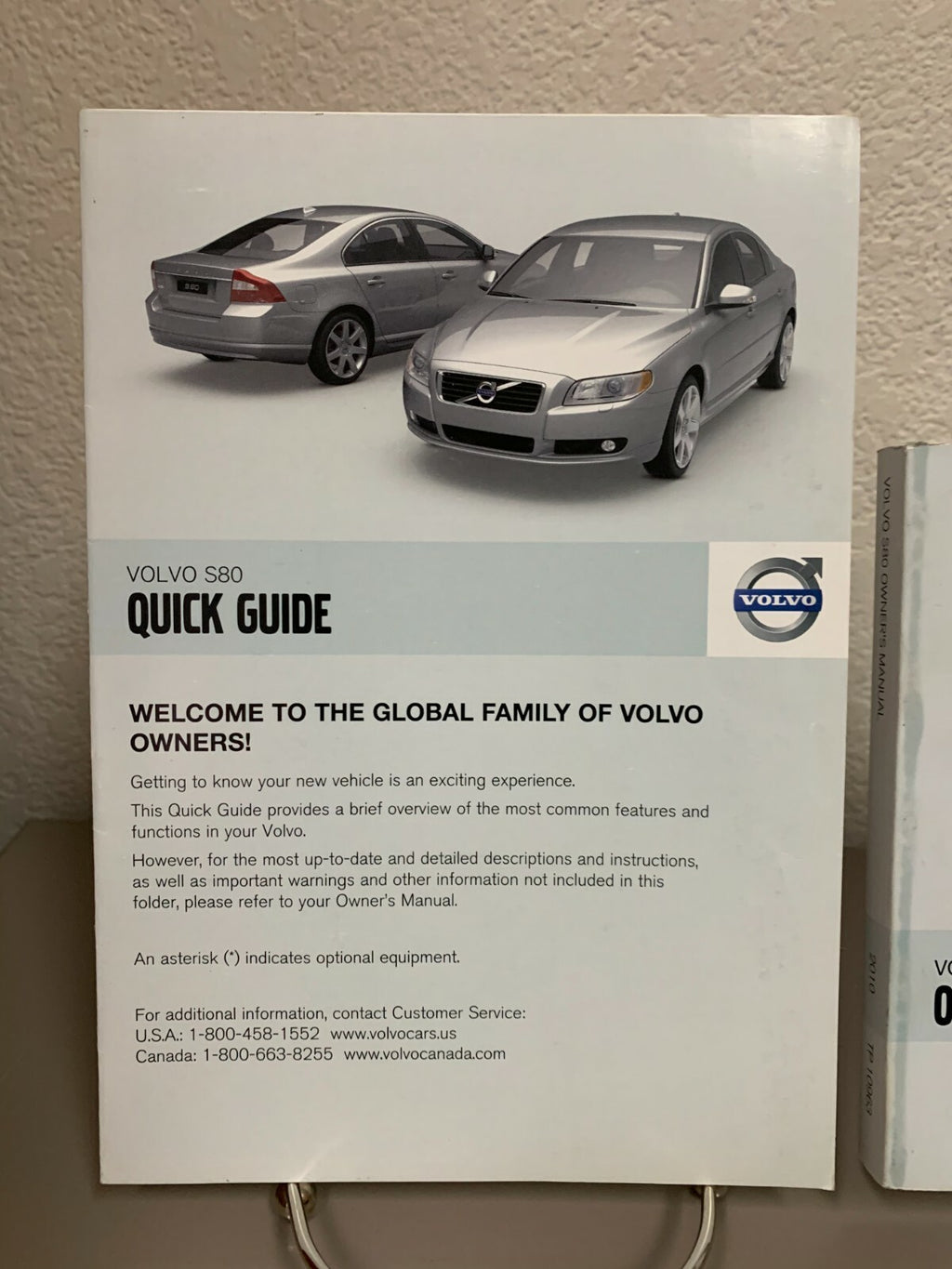 2010 Volvo S80 Genuine OEM Owner's Manual Set with Case--Free Shipping!