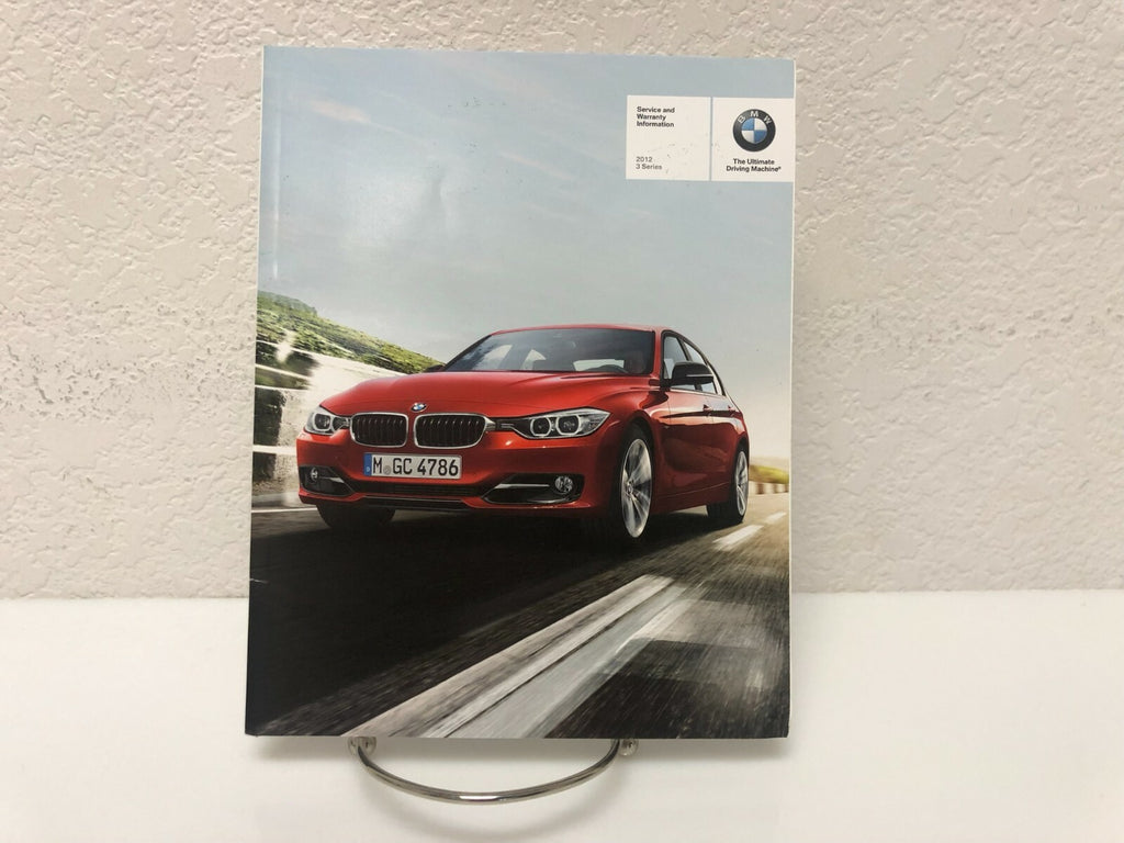 2012 BMW 3 Series Sedan 320i 328i 335i OEM Owner's Manual w/BMW Case & iDrive